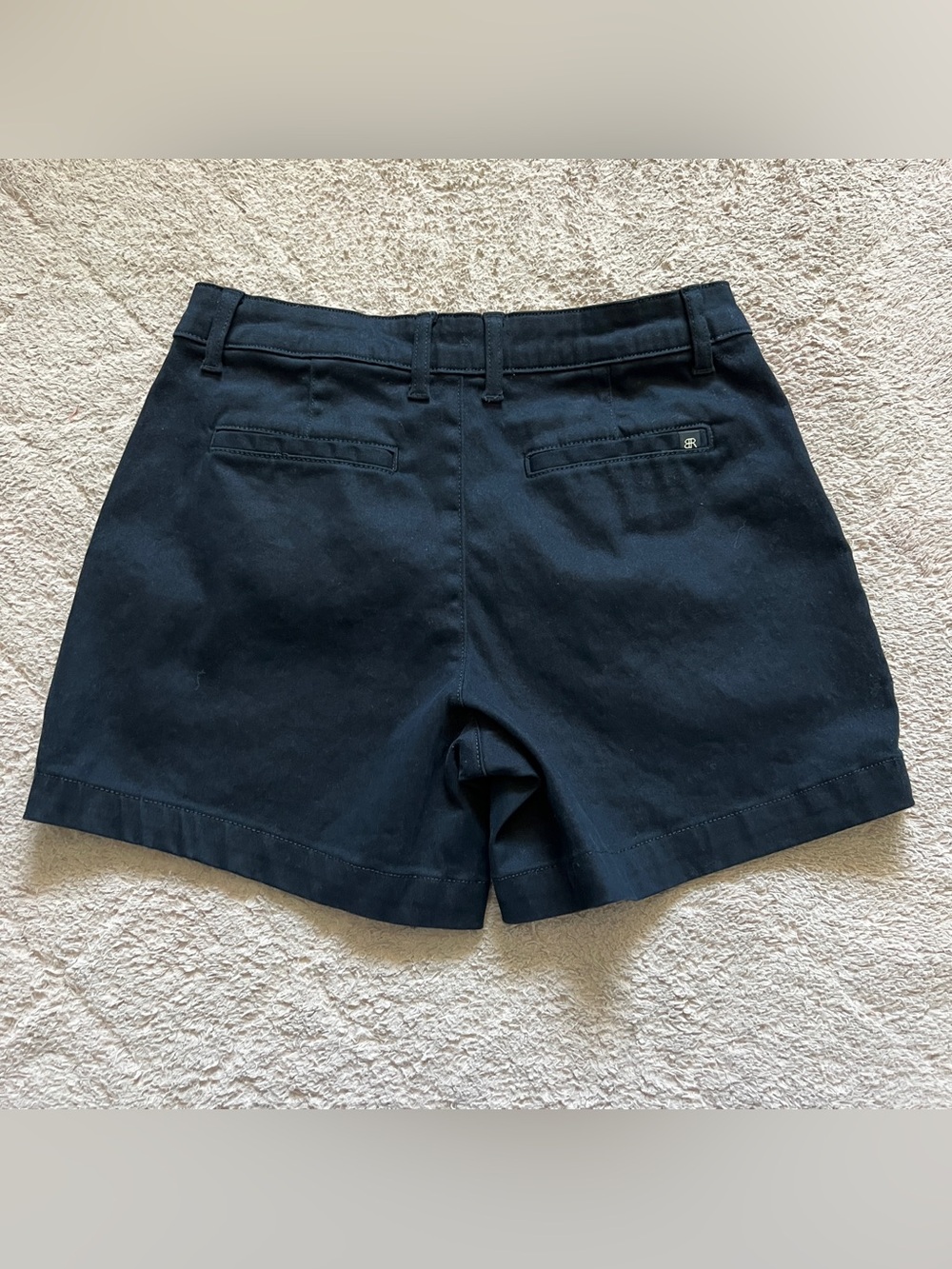 Banana Republic High Rise Chino Shorts Preppy Minimalist Safari Vacation Sz 6 - Picture 3 of 7